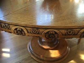 French oak carving detail