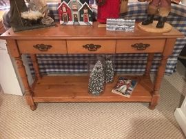 pine sofa table