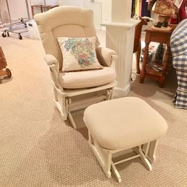 Glider rocker & ottoman