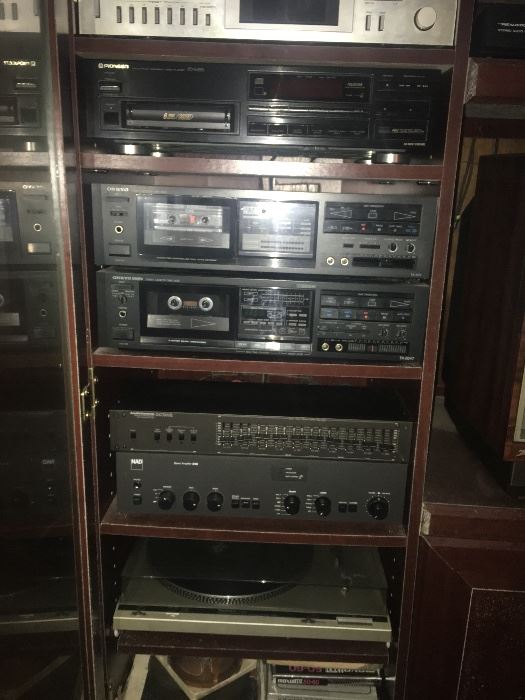 Multiple vintage electronics