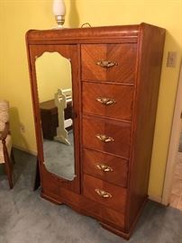 Circa 1930 Deco Waterfall dresser wardrobe