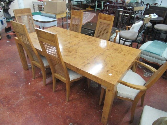 Mid Century Lane dining table and 6 chairs