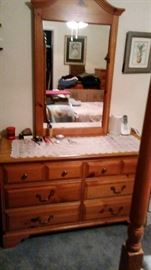 dresser with mirror