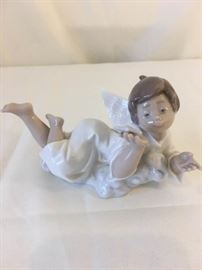 Lladro Making a Wish Cherub Figurine