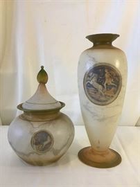 Two Decorative Pieces Mars  Apollo