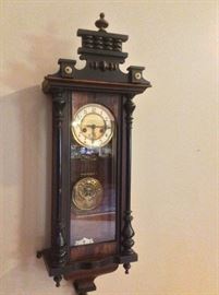 German - Gustov Becker Antique Wall Clock