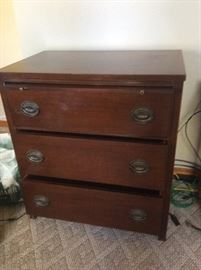 Small dresser with writing pull out writing surface