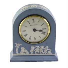 Wedgewood Blue Jasperware Bedside Clock