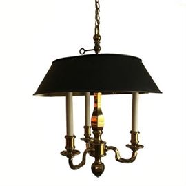 Brass Three Candle Swag Ships Chandelier