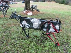 EARLY SALE $1000. METAL ART CATTLE BY DANIEL MATHEWSON.