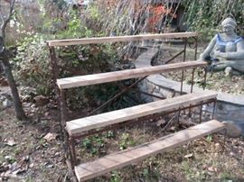 GREAT FLOWER POT SHELVES. EARLY SALE. $75.