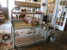 FLOWER POTTING TABLE. WE HAVE 2.