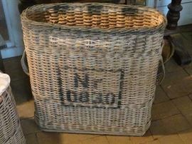 WORLD WAR 1 SHELL CARRYING BASKET.