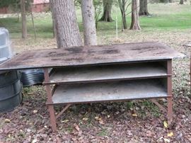 2 FLORIST TABLES. EARLY SALE. $250 EACH.