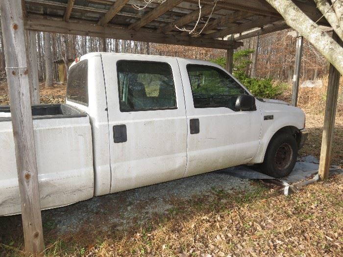 2003 FORD F 250 IN AS IS CONDITION.  165,000 MILES.  $1500.  NEEDS NEW BATTERY.