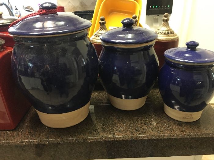 Rowe Pottery Canisters