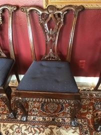  Dining room claw feet chair