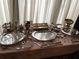 Silver serving items