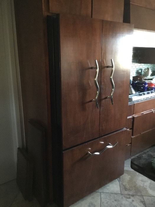 KitchenAid French door refrigerator. With custom made French doors
