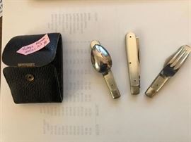 Vintage Noyer folding utensil set..Made in Japan