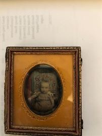 Antique tintype photo of Helen A. Pillsbury 1854-?