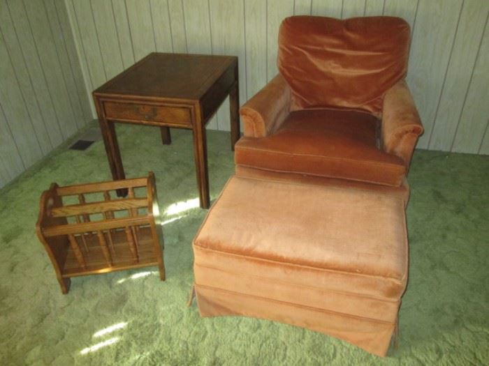 Comfy Chair and Ottoman