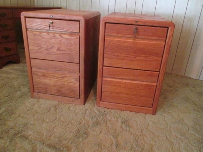 Oak Filing Cabinets