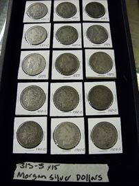 Coins, Morgan Silver Dollars