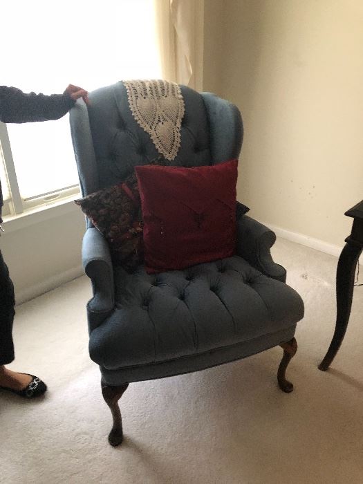 Wing Back chair (there are two). $35 ea chair
