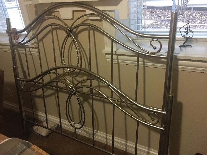  Queen-size stainless steel bed frame $250 