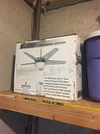 Stainless steel ceiling fan 54" new never used $100