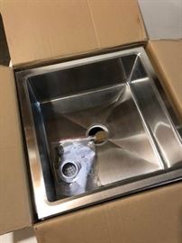 New In Box KROWNE Stainless Floor Mop Sink