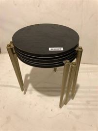 Vintage trio of stacking end tables