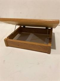 Wood Book Pedestal with Cross