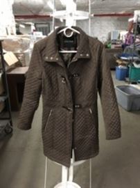 Bronze Quilted Coat Sz XS