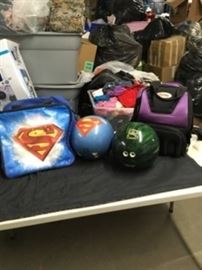 Bowling Balls and Bags Lot