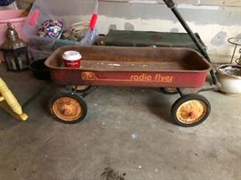 antique radio flyer wagon