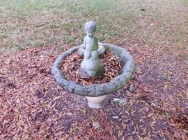 Cement Bird Bath