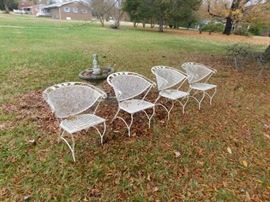Metal Outdoor Chairs(One Needs Rewelding)