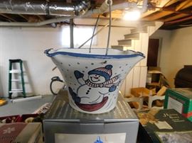 N.C. Pottery Christmas Basket