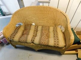 Wicker Loveseat