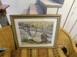 Wooden Decoy Signed and Numbered Print