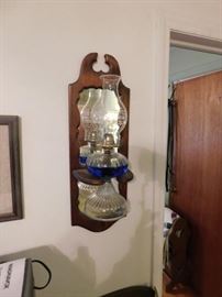 Oil Lamp with Wall Mount