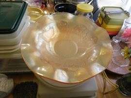 Iris and Herringbone Bowl