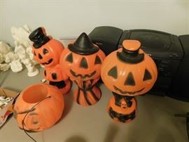 Vintage Plastic Halloween Decor 