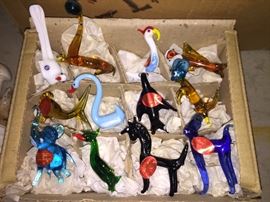Art Glass Figural Animals
