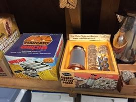 Vintage Kitchen Items in Boxes