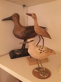 Carved Wooden Birds