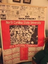 1974 N.C. State Basketball Calendar