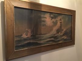 Sailing/Light House Themed Print